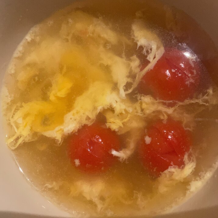 洋風トマト卵スープ